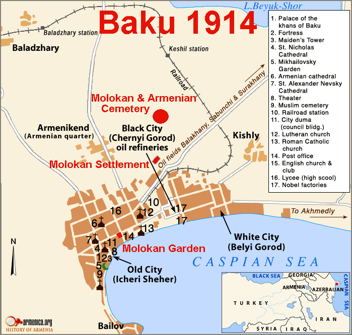 Map Of Baku
